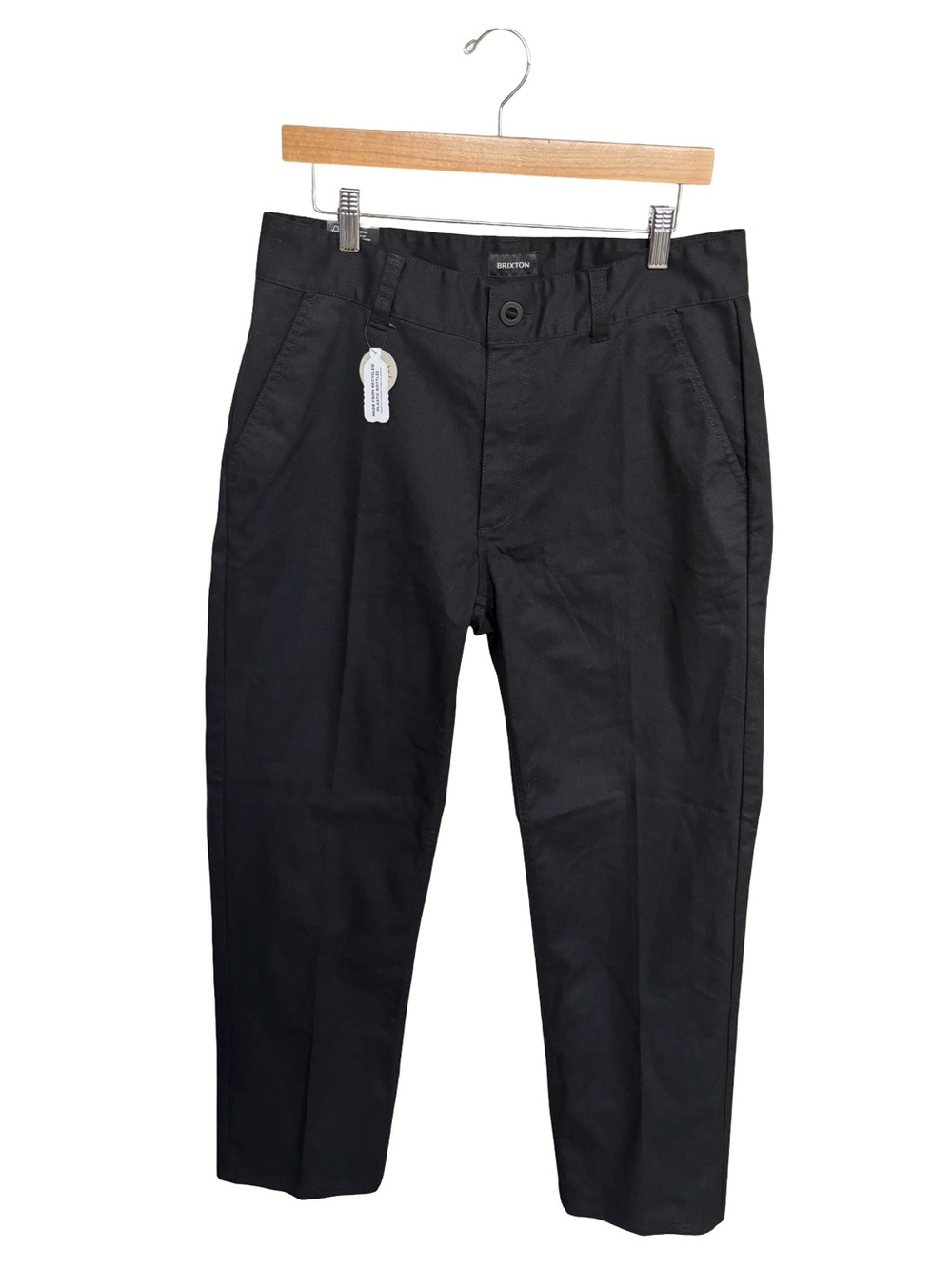 Brixton Men's Black Choice Relaxed Wide Leg Chino Pants 32 x 32
